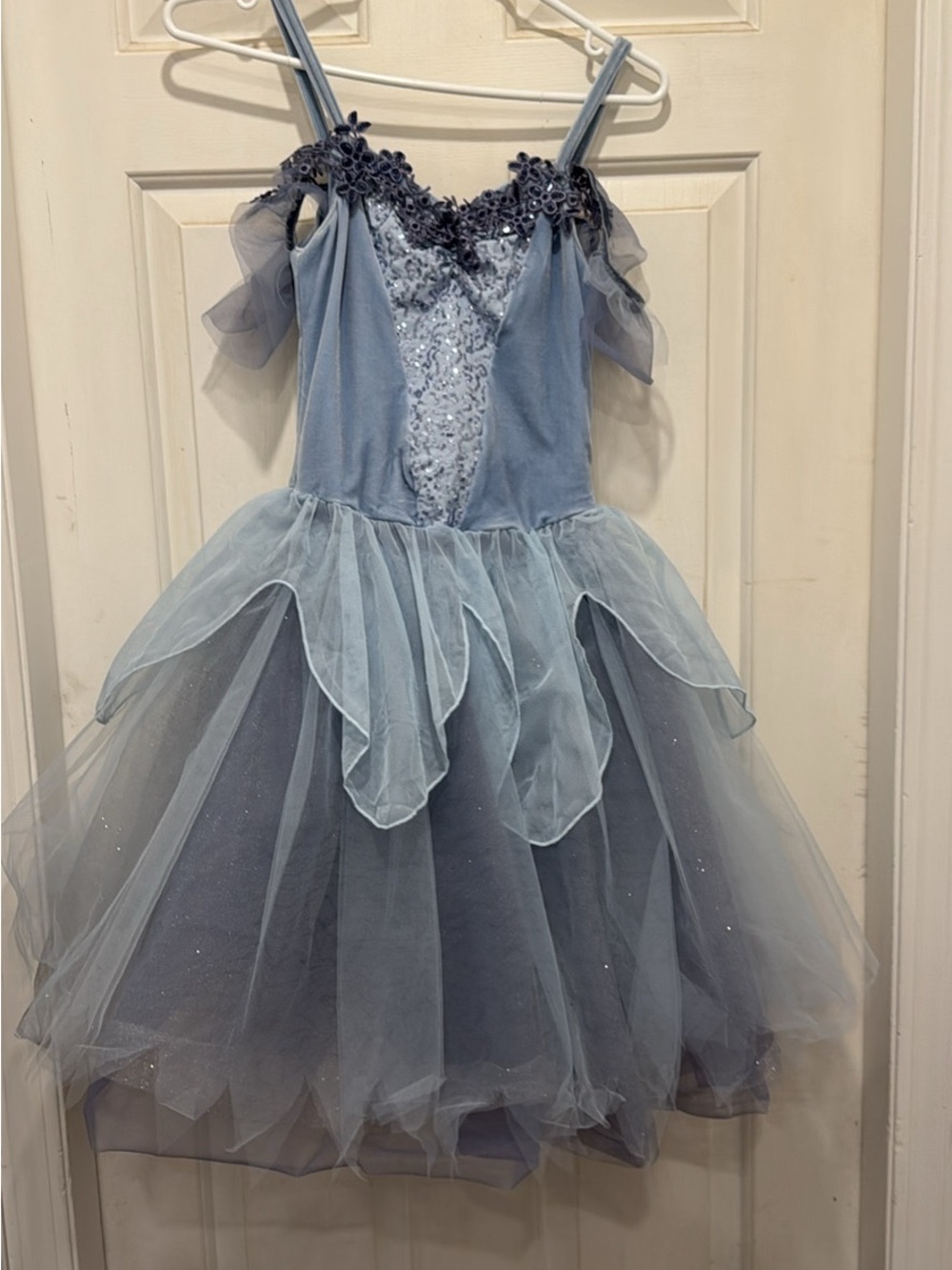 Sparkle Blue Fairy Tulle Costume Dress for Kids